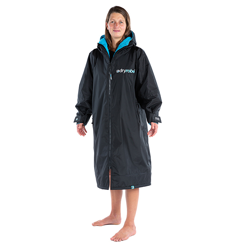 DRYROBE ADVANCE LS BLACK/BLUE CHANGING ROBE - Image 2