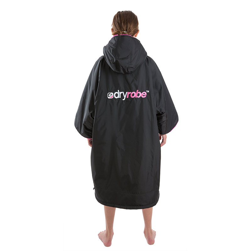 DRYROBE ADVANCE KIDS SS 10-13 BK/PINK CHANGING ROBE - Image 2