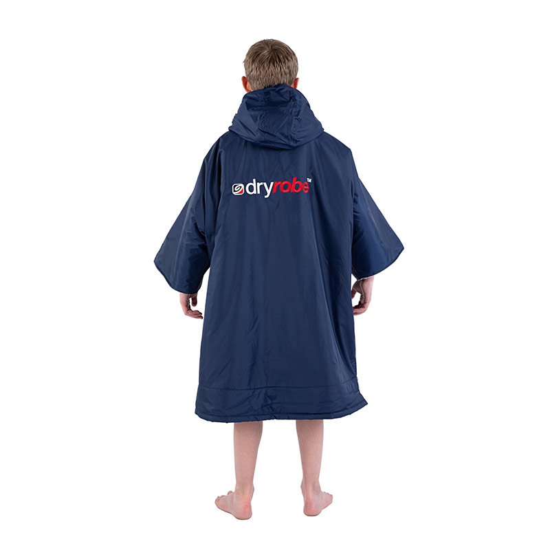 DRYROBE ADVANCE KIDS SS 10-13 NAVY/GRY CHANGING ROBE - Image 3