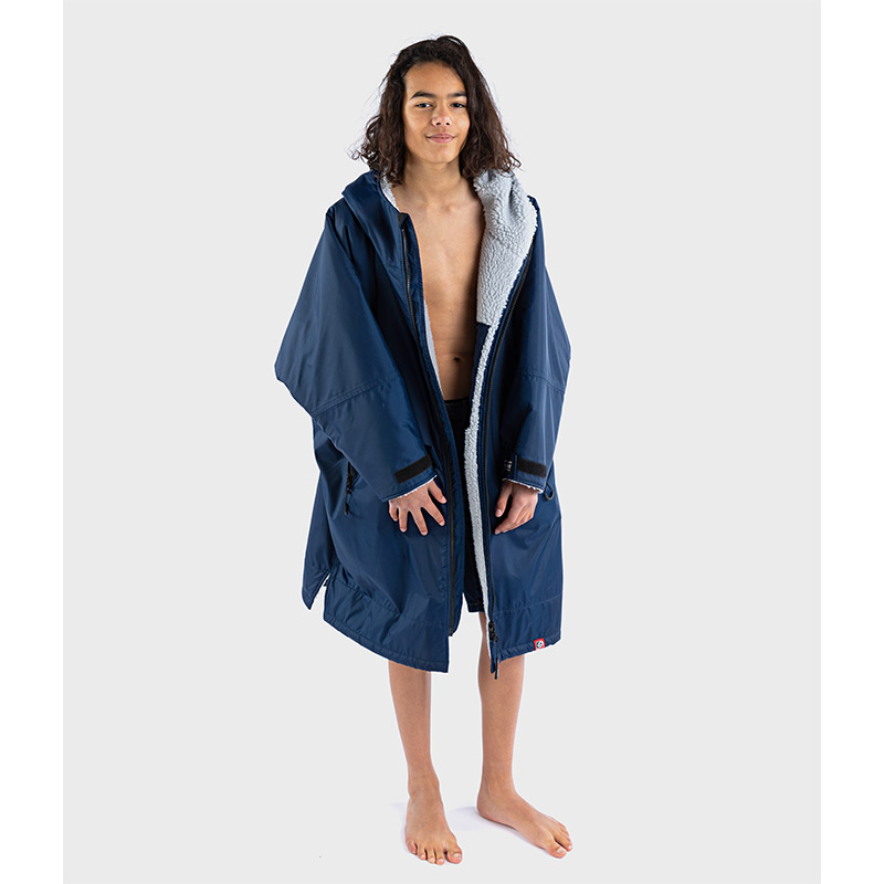 DRYROBE ADVANCE KIDS LS 10-13 NAVY/GRY CHANGING ROBE - Image 2